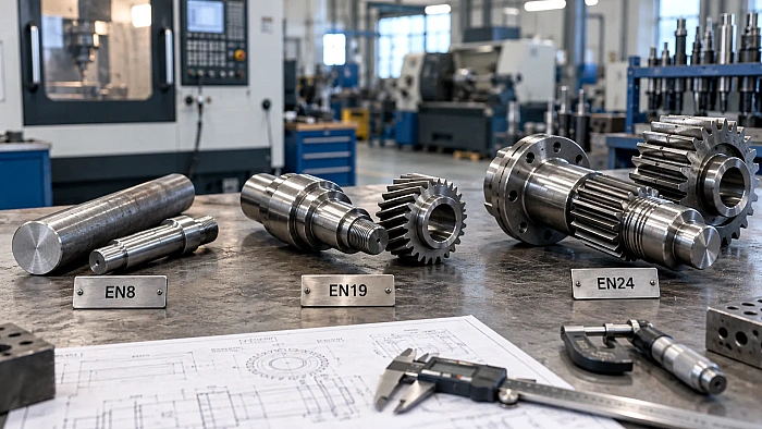 EN19 vs EN24: How to Choose the Right Steel Grade for Shafts, Gears and Machined Components