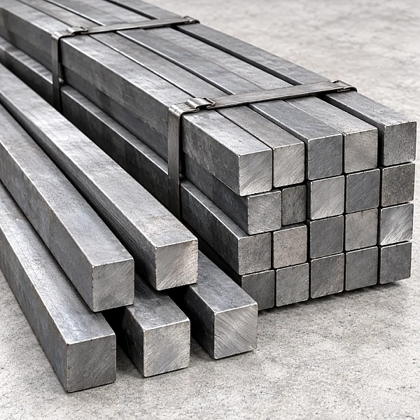 Carbon Steel Square Bars sourced from Indian mills for buyers in Vapi