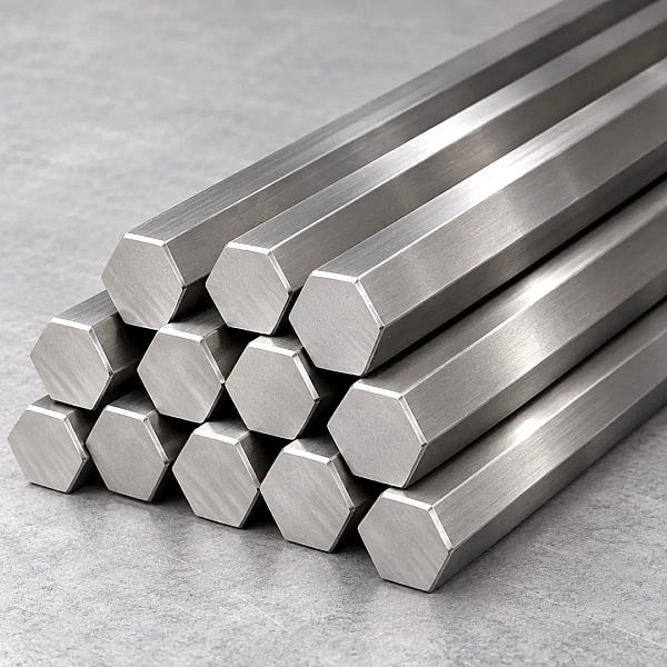 Stainless Steel Hex Bars stock prepared for dispatch to Vapi